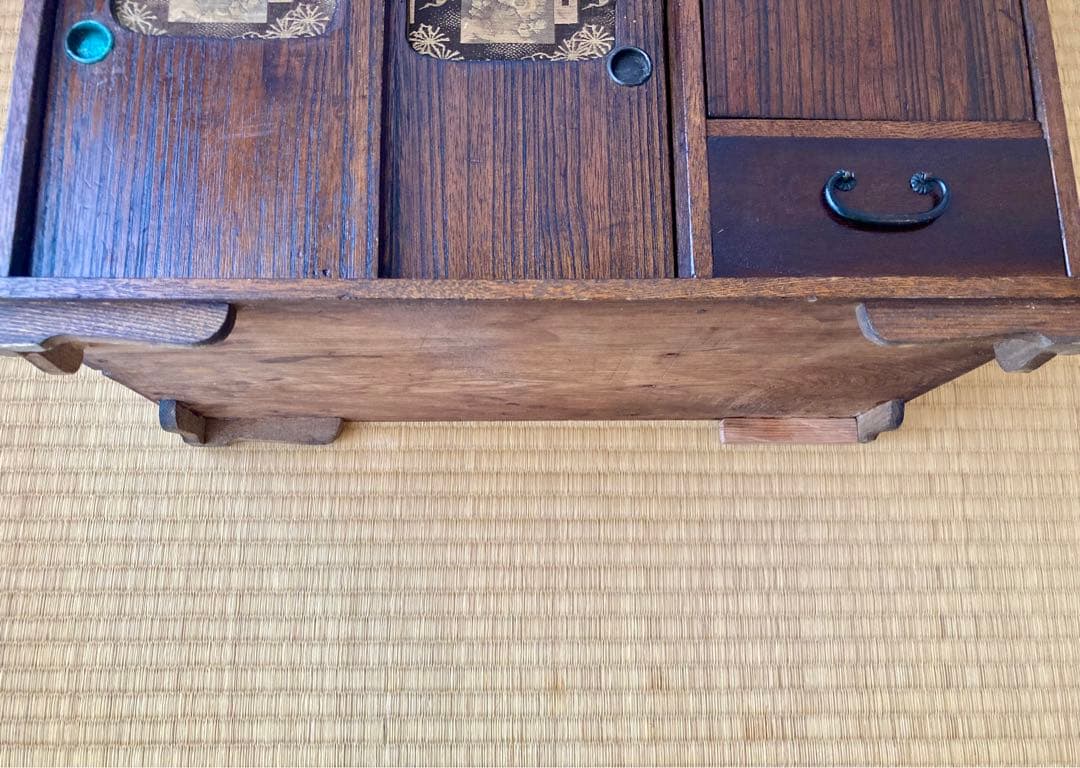 小箪笥　箪笥　タンス　大正ロマン　アンティーク　美術品　ファニチャー　家具