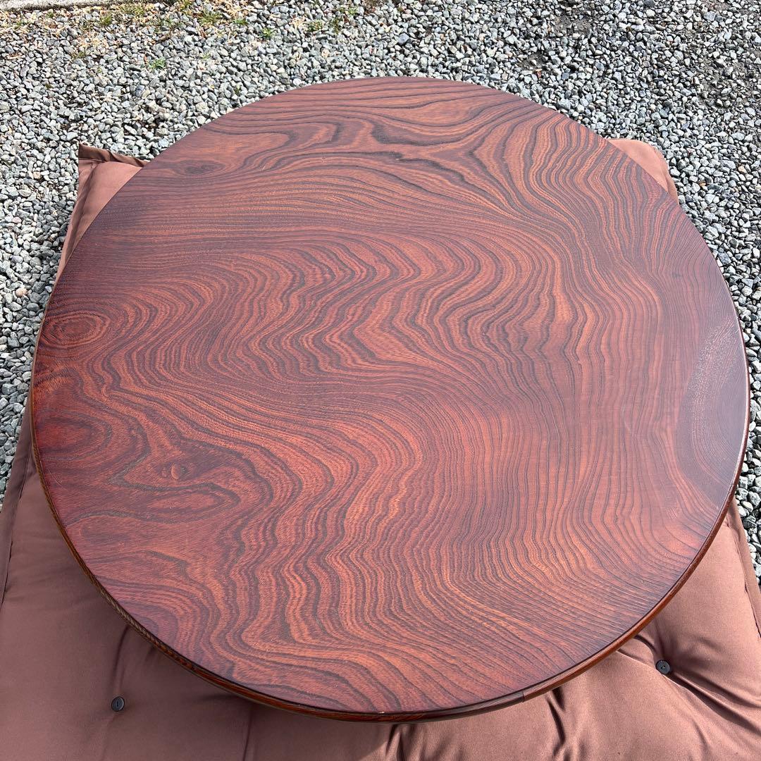 木製 折り畳座卓 センターテーブル ちゃぶ台 円卓 古家具 レトロ ヴィンテージ