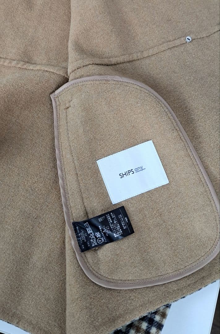 a870 SHIPS any リバースタンドカラーポンチョ ショー