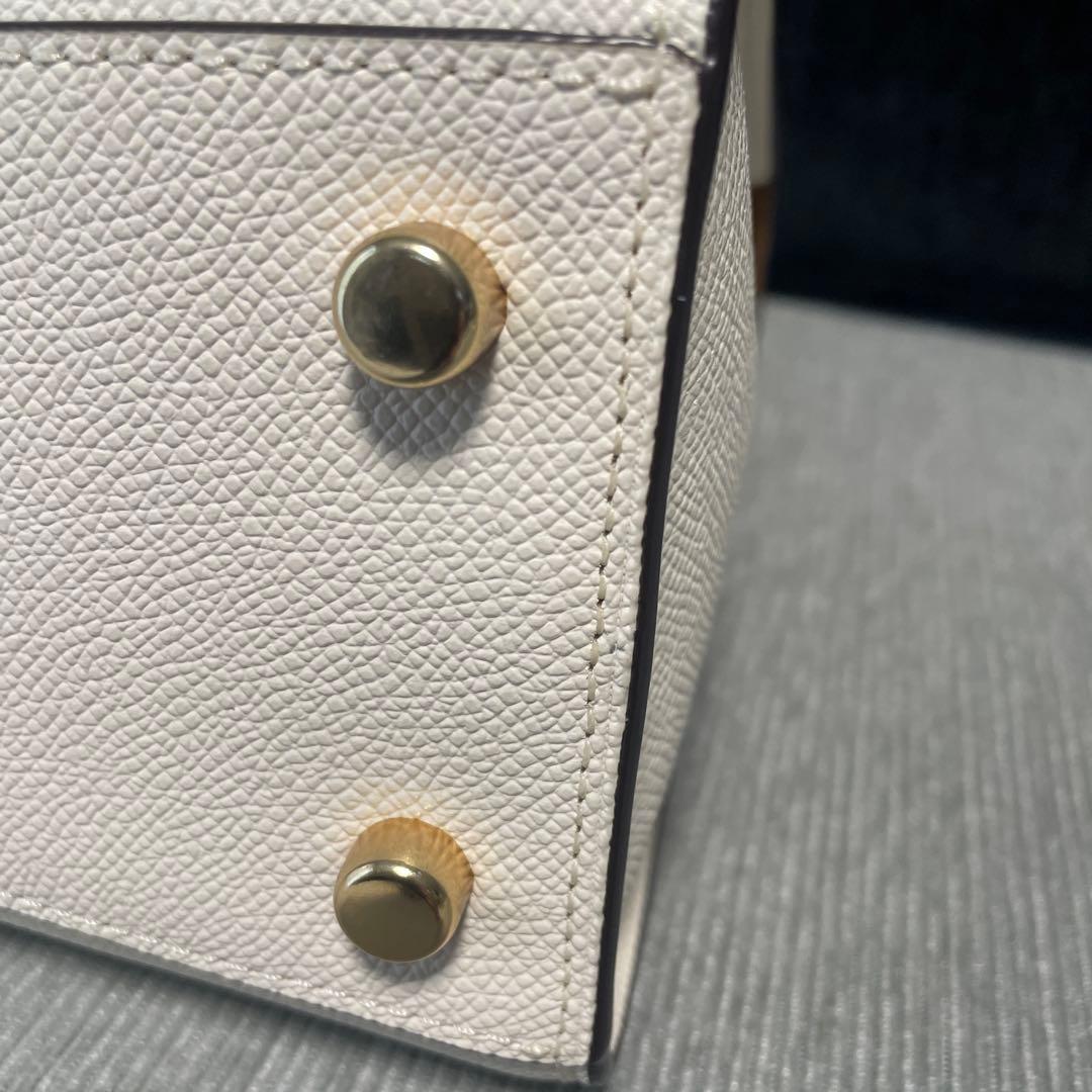 【美品】コーチ　ハンドバッグ　ショルダーバッグ　アイボリー