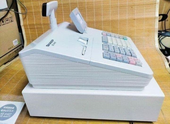 シャープレジスター　XE-A407　PC連携売上管理　上位機種　060100