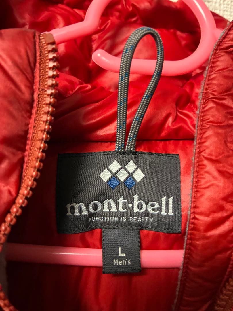 モンベル mont bell アルパイン ダウンパーカー レッド L 廃盤
