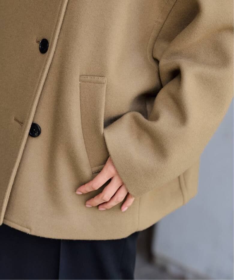 FRAMeWORKメルトンコクーンコート2【美品】キャメル36