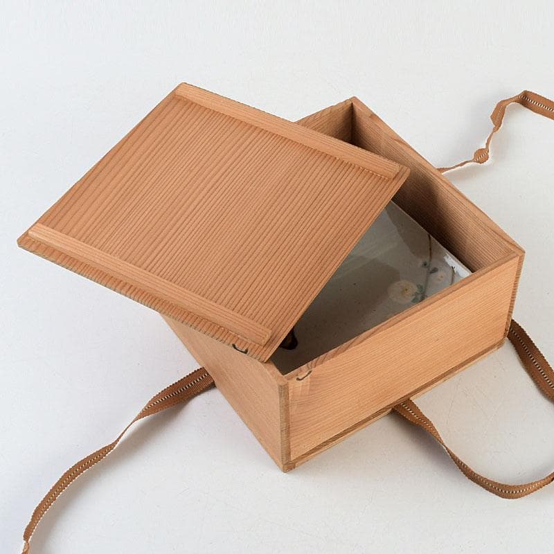 茶道具　幸兵衛窯　絵変四方皿　銘々皿　五客　共箱　N　9386