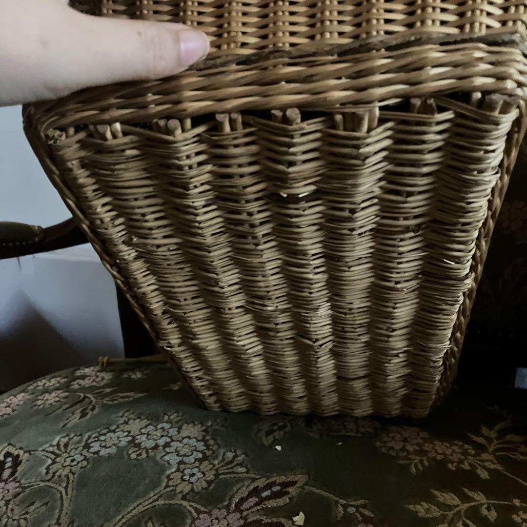 フランスアンティークパニエマルシェ　フランスアンティークサック・ド・フィヨンセ