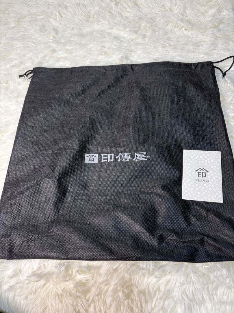 印傳屋 印伝 未使用級　ショルダー バッグ そよか 七宝　保存袋　箱付き