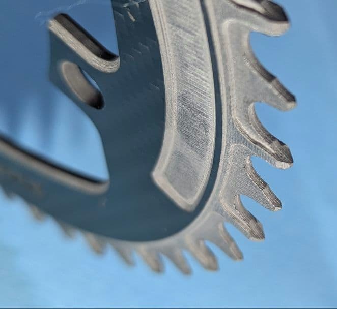 union jack カーボンチェーンリング 3K柄 50T pcd130