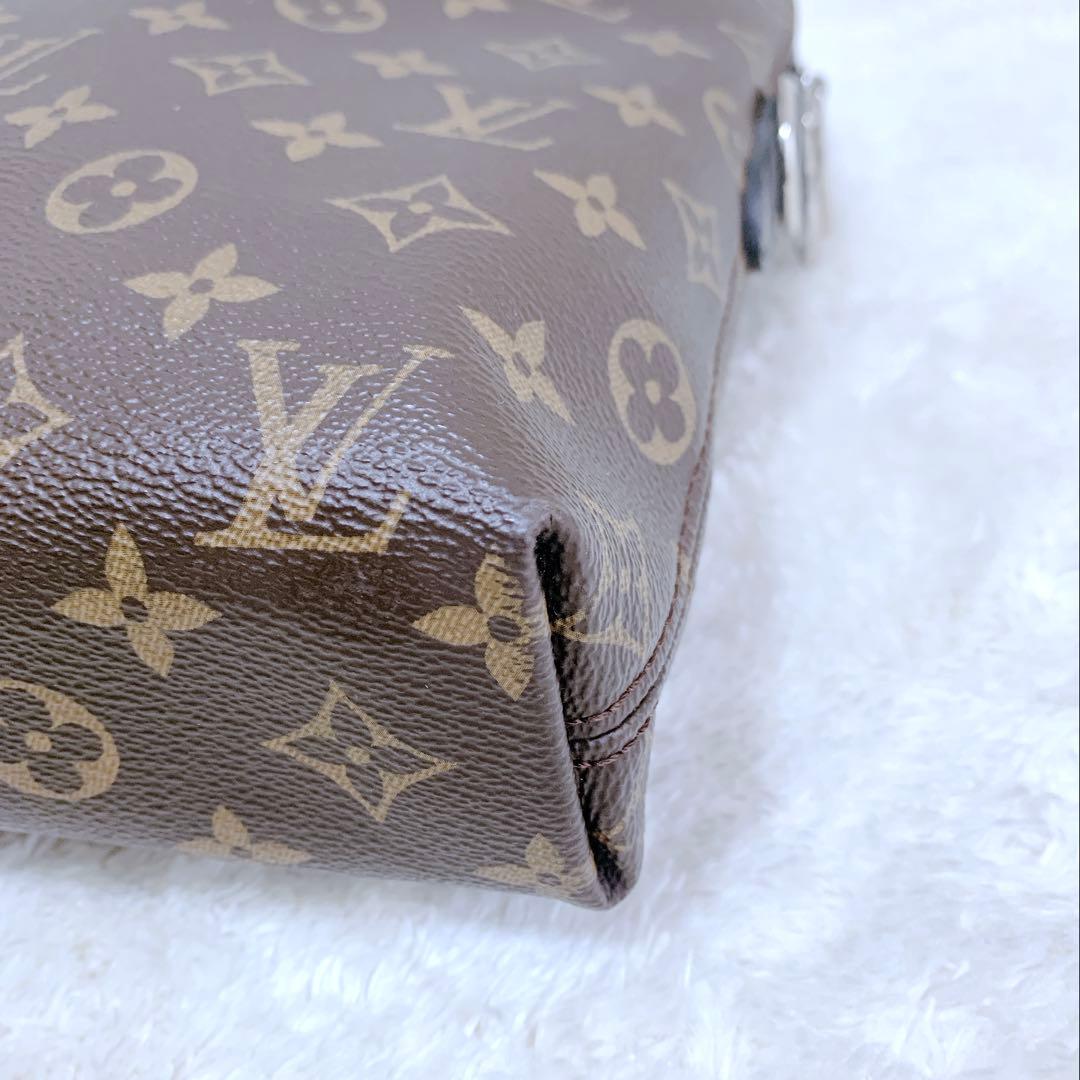 極美品 ♪ ルイヴィトン モノグラム マカサー ポルトドキュマン ジュール A4