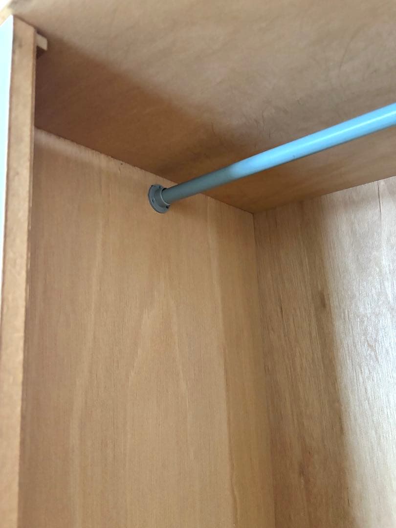 最終お値下げ！木製洋服ダンス　オフホワイト　シンプル　平成レトロ