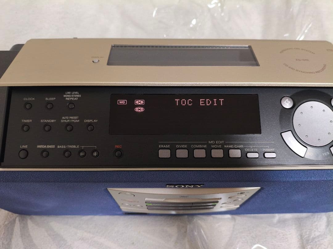 ソニー パーソナルミニディスクシステム「ZS‑M5」