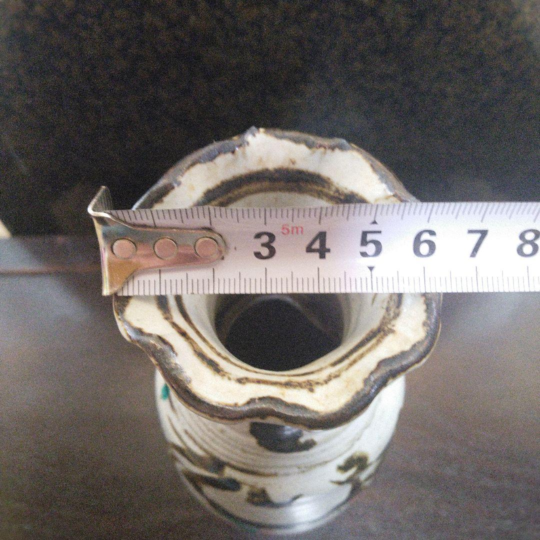 NO254 佐藤敏　京焼き　絵付け花瓶