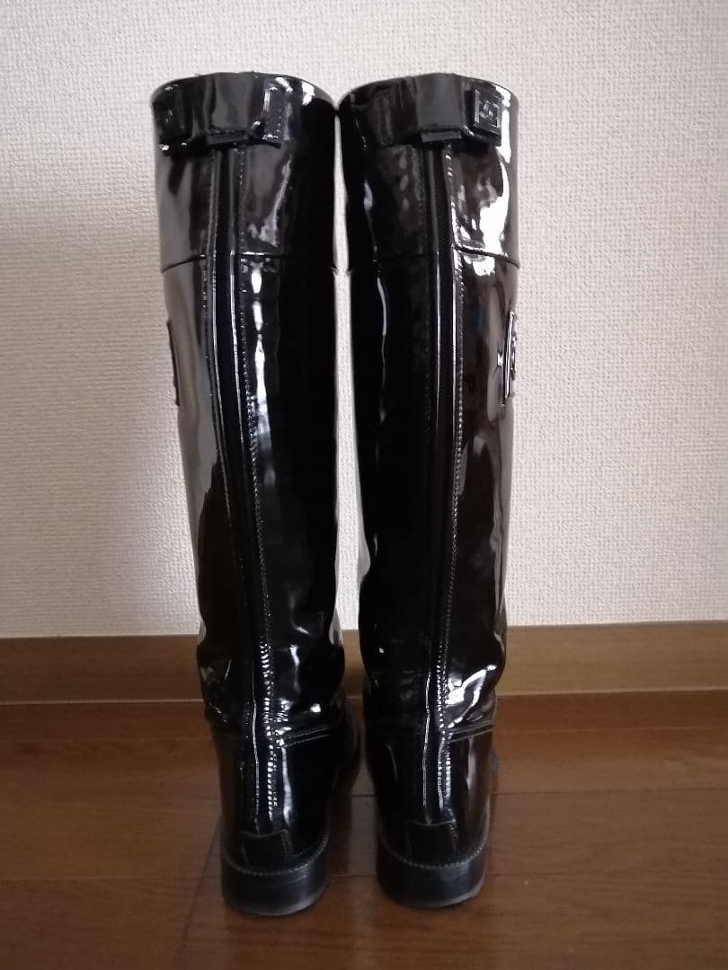 【希少！】◆【CHANEL】ロングブーツ◆パテント◆SPORTS◆後ファスナー