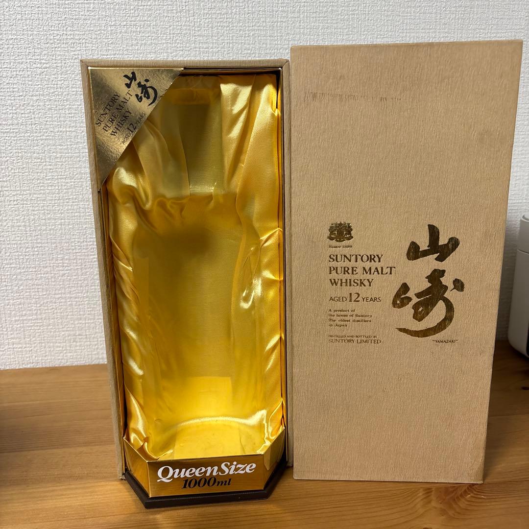 サントリーピュアモルトウイスキー　山崎12年　1000ml 化粧箱付き　未開封❶