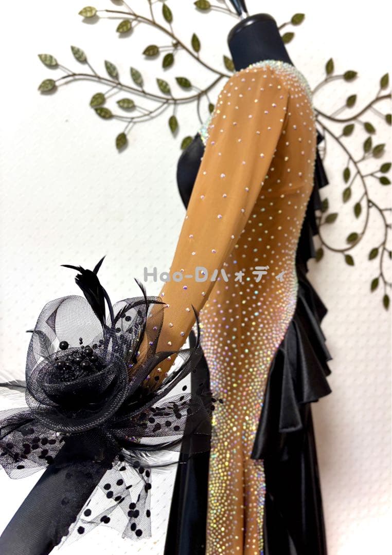 新品★ドレス★ルンバ★タンゴ★スムース★社交ダンス★競技会★パーティー★光沢