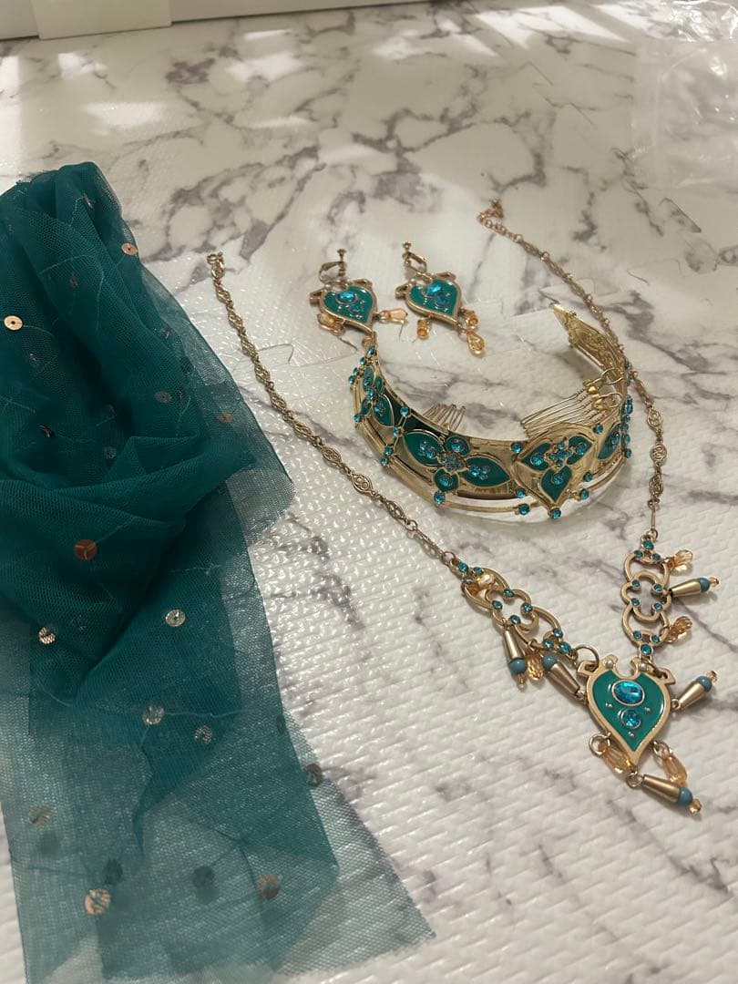 実写版アラジン ジャスミン ピーコックドレス フルセット