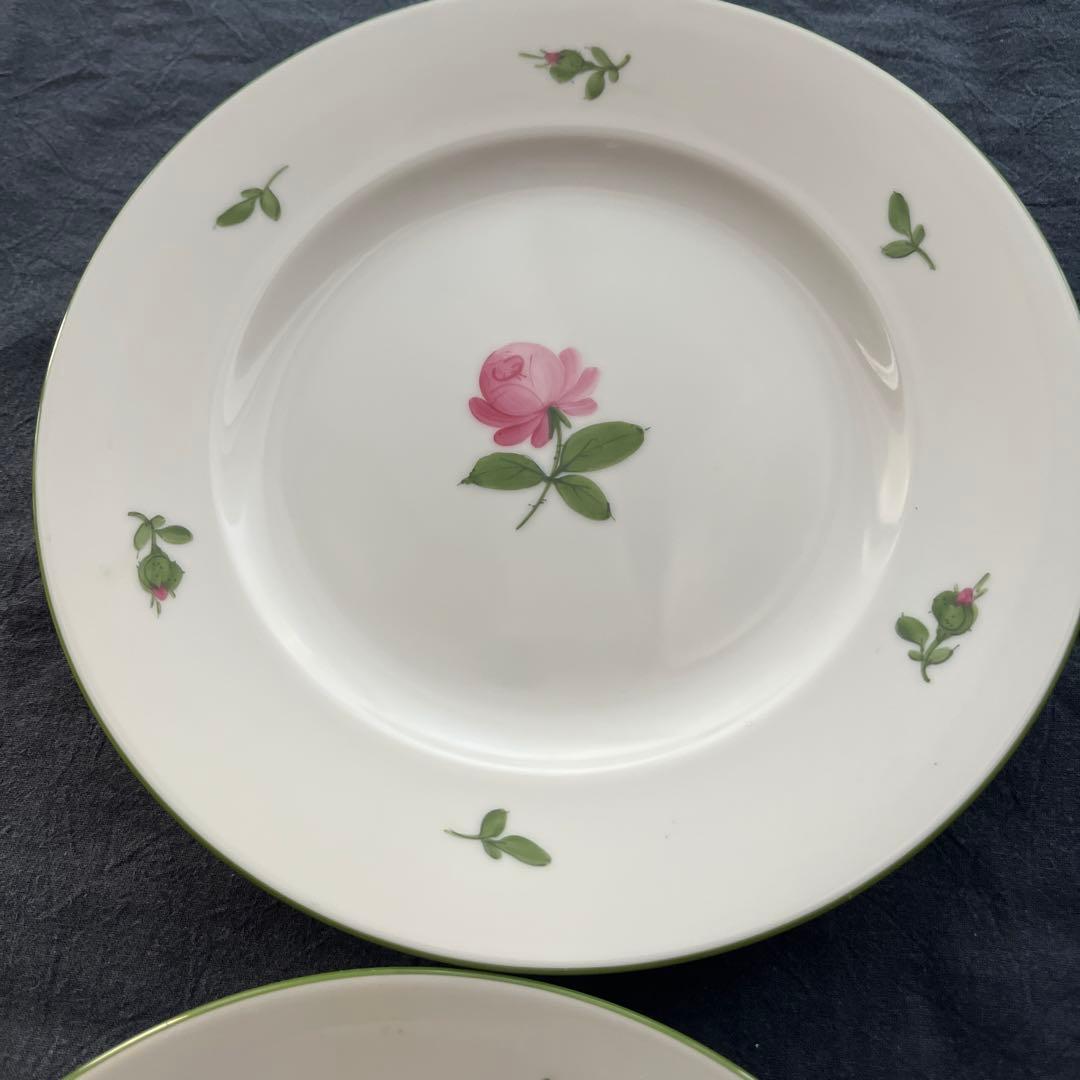 アウガルテン　ウィンナーローズ　プレート　2枚　皿