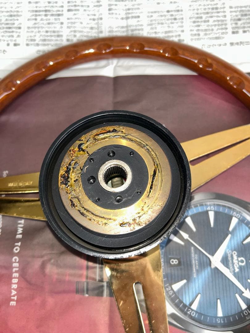 【希少品】NARDI トルク ステアリングホイール　ゴールド