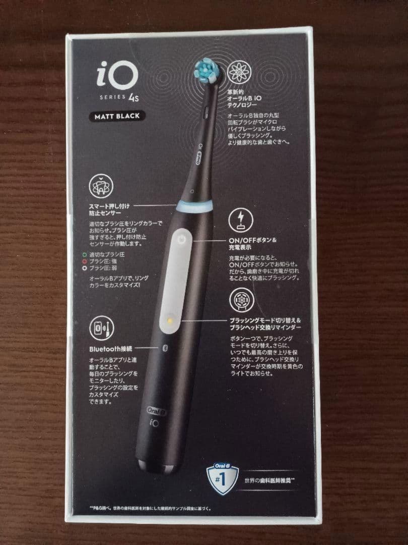 ブラウンオーラルB iO4S マットブラック 電動歯ブラシ iOG41B60BK