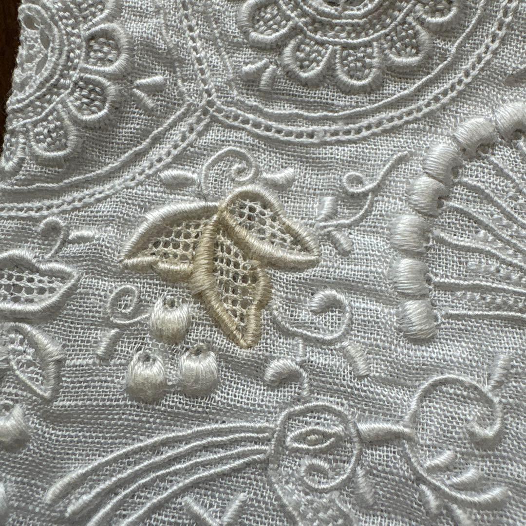 SWATOW ハンカチ　汕頭　手刺繍　鳳凰　スワトウ　花柄　ヴィンテージ