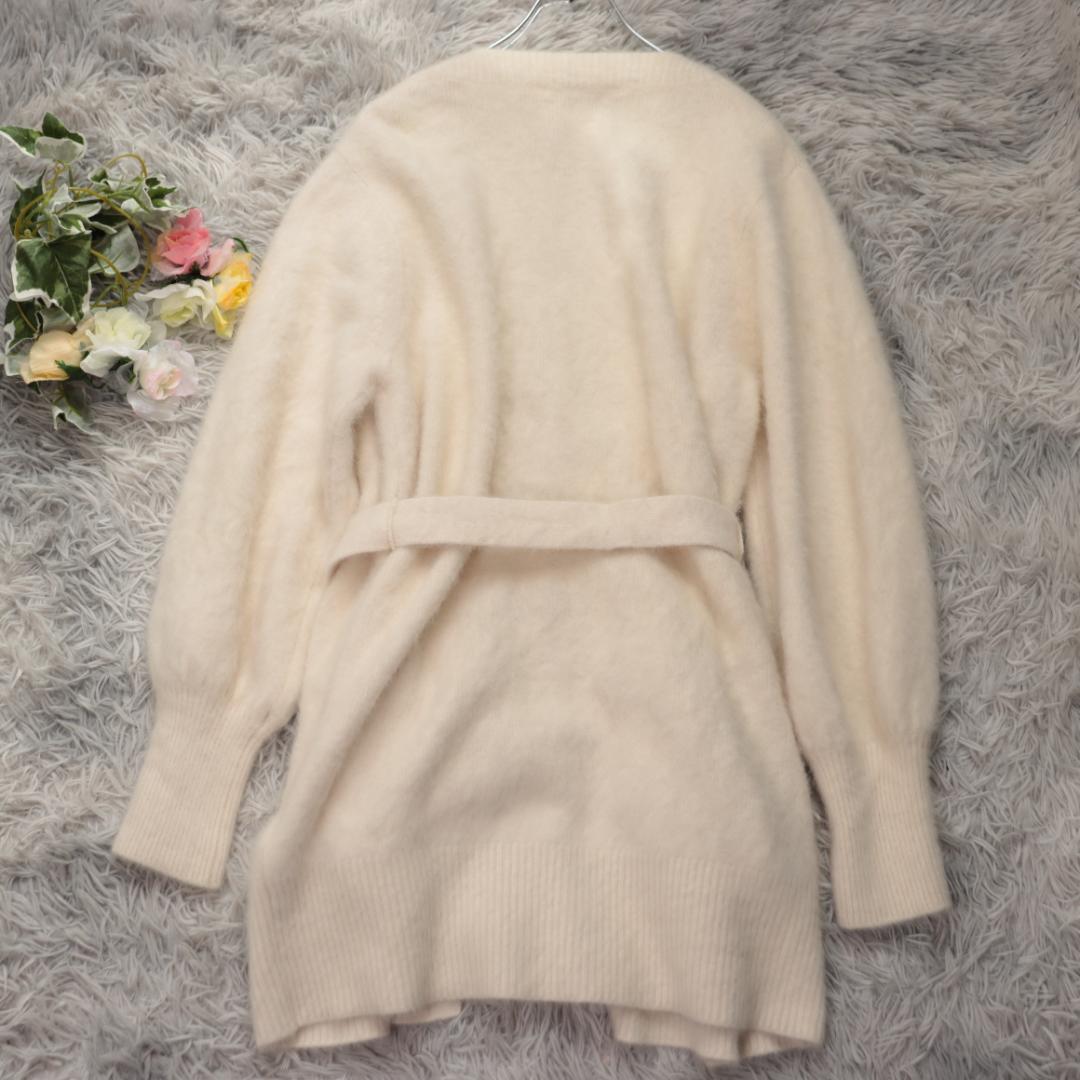 ✨ルルウィルビー✨22AW ベルテッド シャギー ウールカシミヤローブ