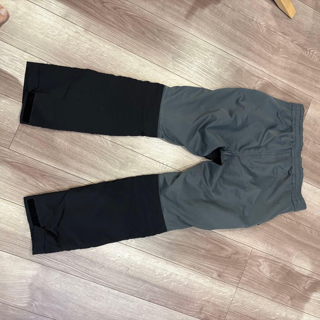 シマノ　xefo ウインドストッパーパンツ　裏起毛　グレー&ブラック　防寒