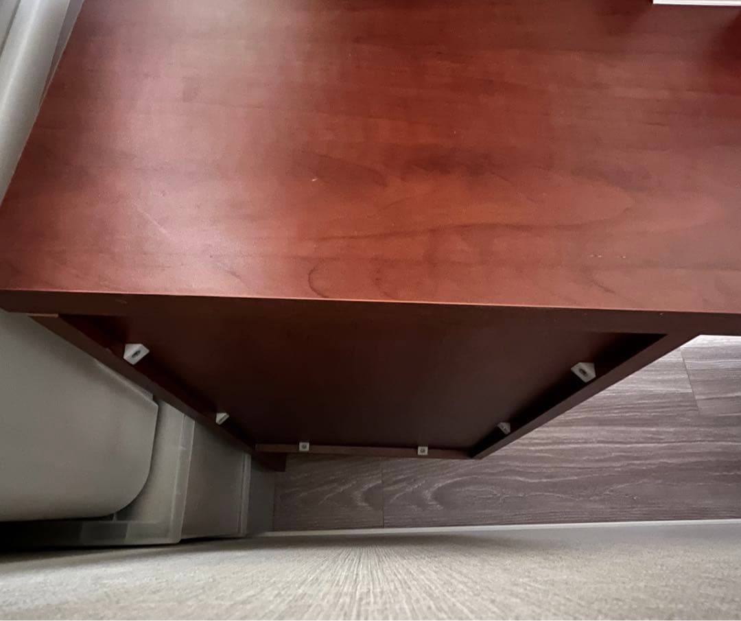 木製 デスク 120cm チーク風 引き出し ミッドセンチュリー 北欧 在宅