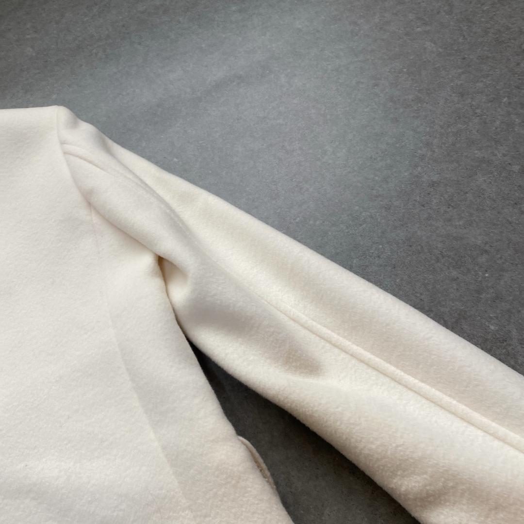 美品✨allureville ショートビーバーオフィサーコート オフホワイト2