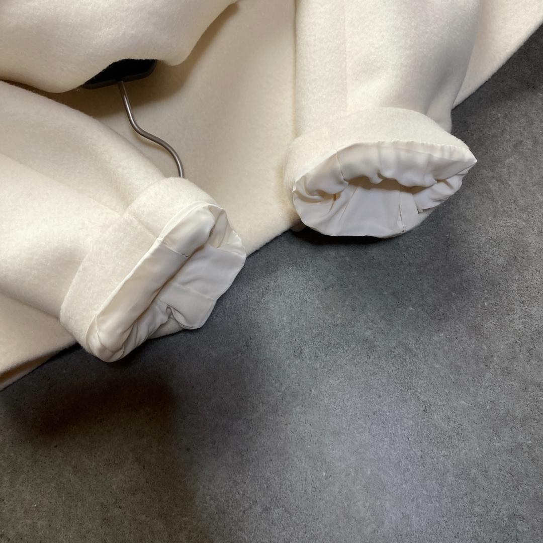 美品✨allureville ショートビーバーオフィサーコート オフホワイト2