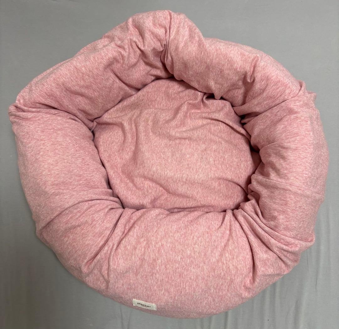 Mutter オーガニックコットン 【ドーナツタイプ】犬用ベットMサイズ ピンク