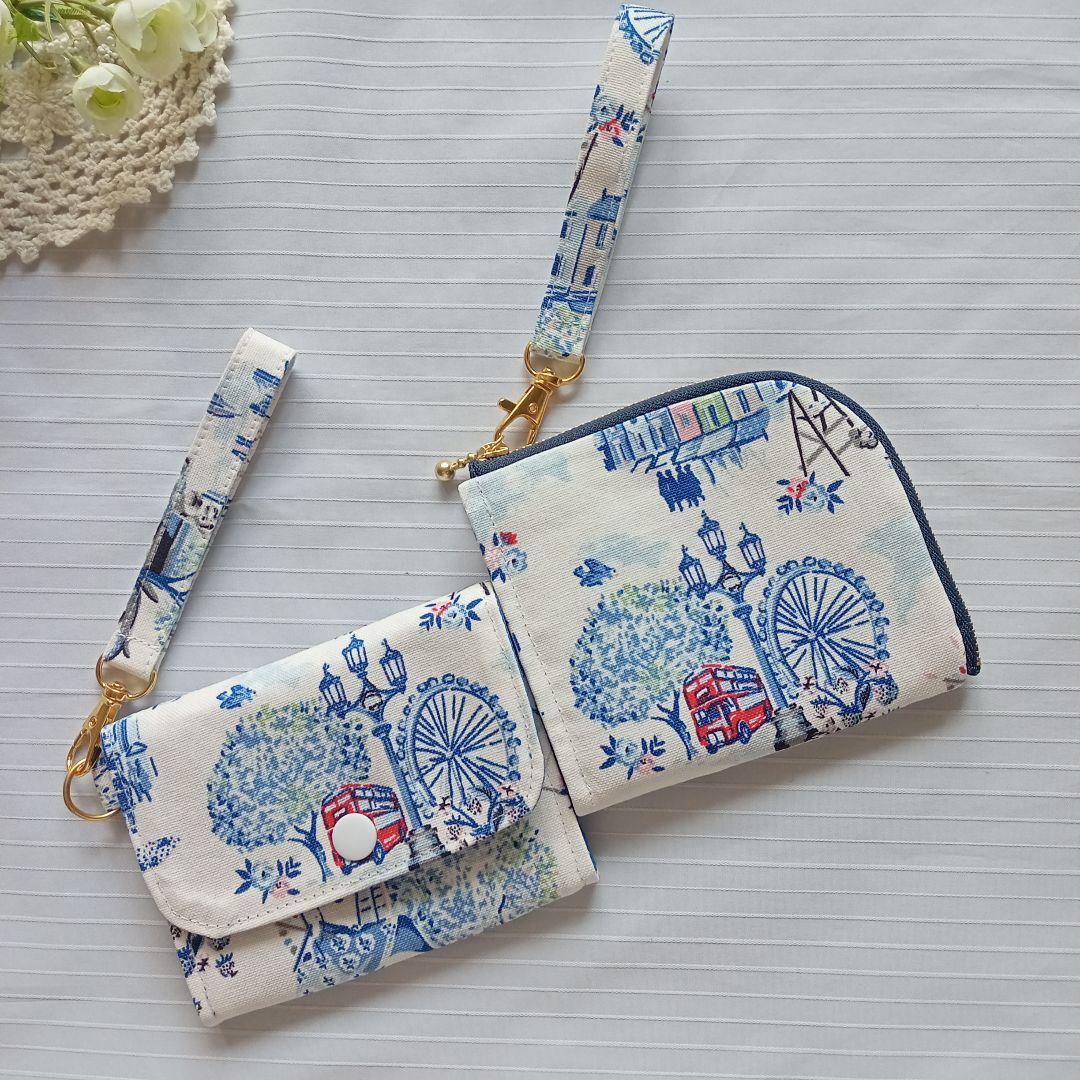 専用品　ボストントートバッグ•ミニ財布ストラップ付き　Ｌ字ファスナー財布