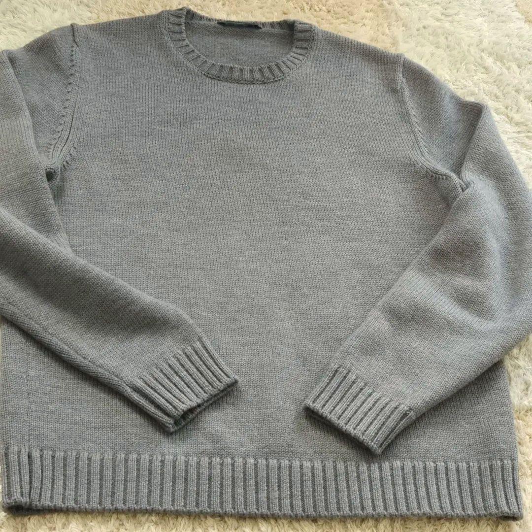 ひ*ん様 ZANONE グレー 5G クルーネックニット GIRO