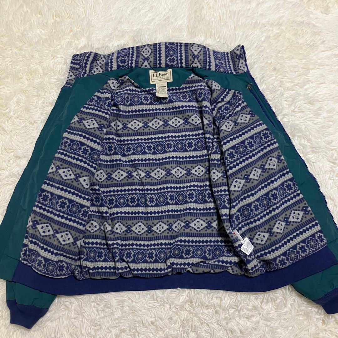 L.L.Bean Warm Up Jacket 総柄 グリーン M