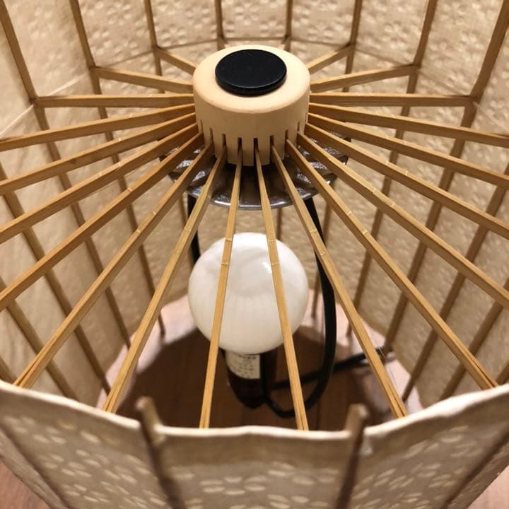 【格安】京都日吉屋 京和傘スタンドランプ 白 小梅柄(特注)