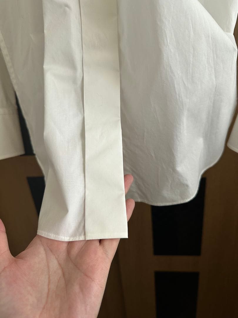 新品未使用　HERMES エルメス　ノーカラーシャツ　36
