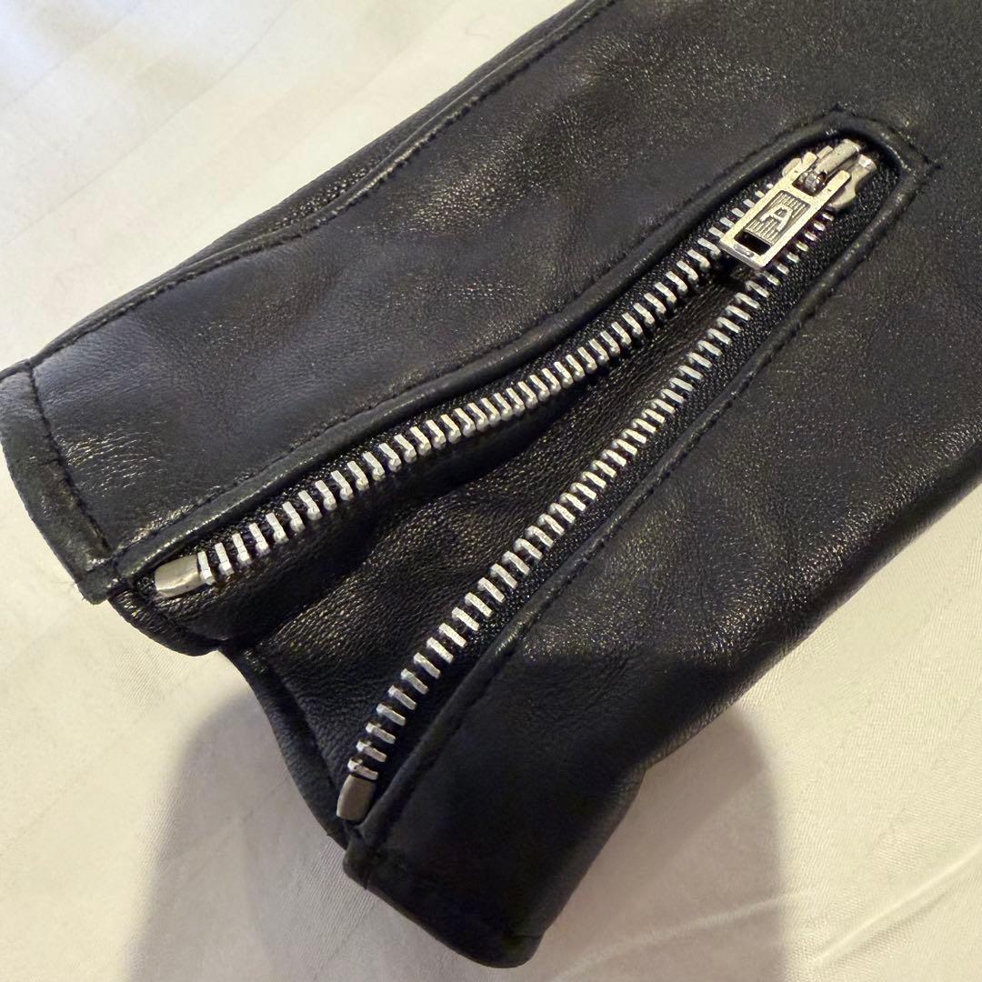 666 S 32 シングル ライダース ジャケット レザー 英国製 ブラック 黒