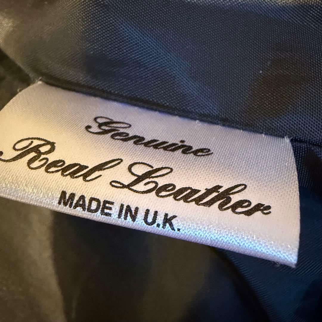 666 S 32 シングル ライダース ジャケット レザー 英国製 ブラック 黒