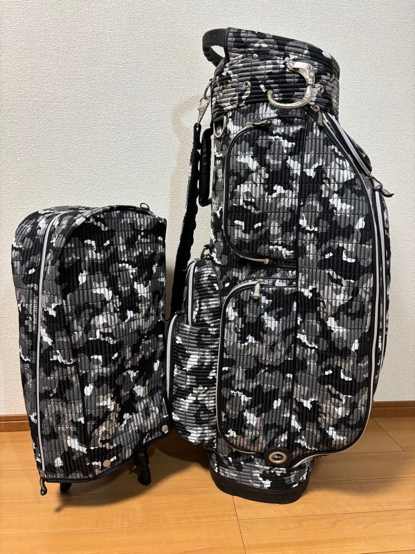 オウル OUUL キャディバッグ シルバークラシックカモフラージュ　美品