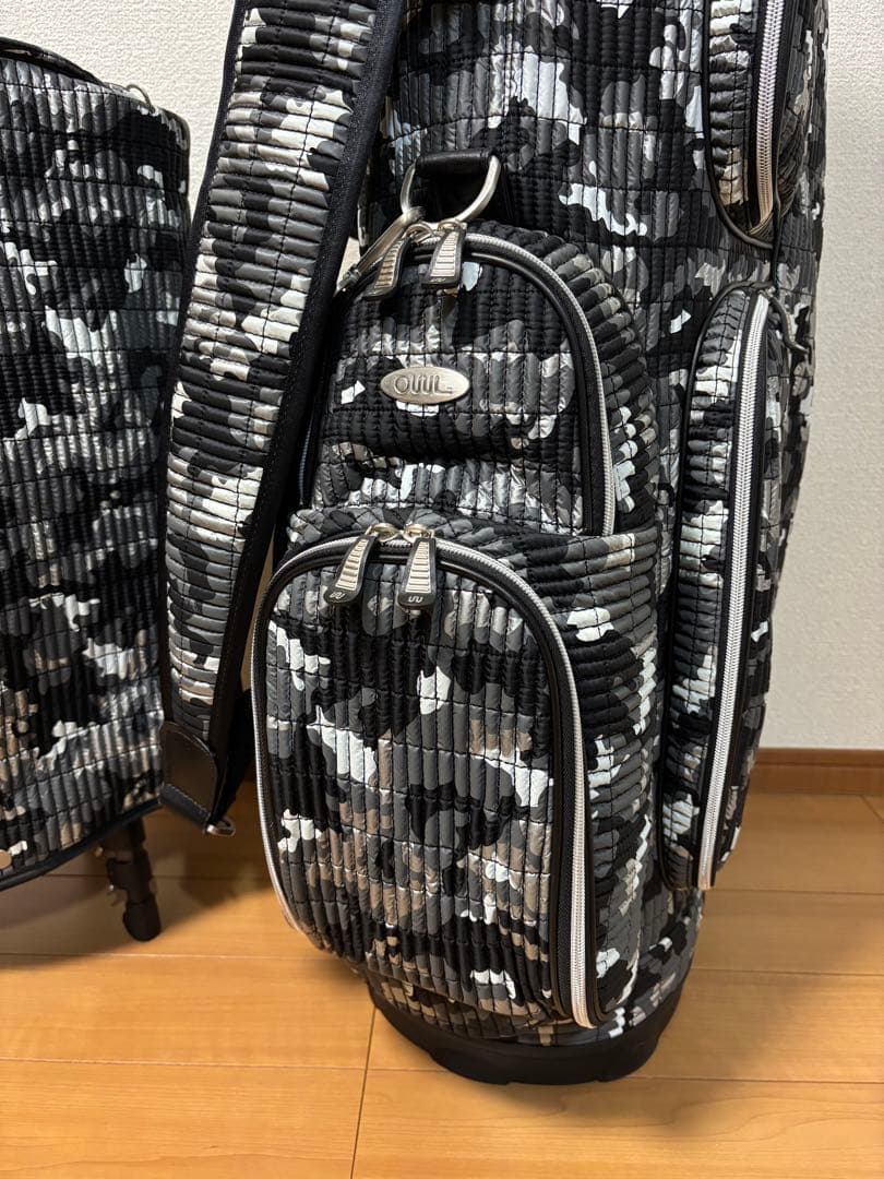 オウル OUUL キャディバッグ シルバークラシックカモフラージュ　美品