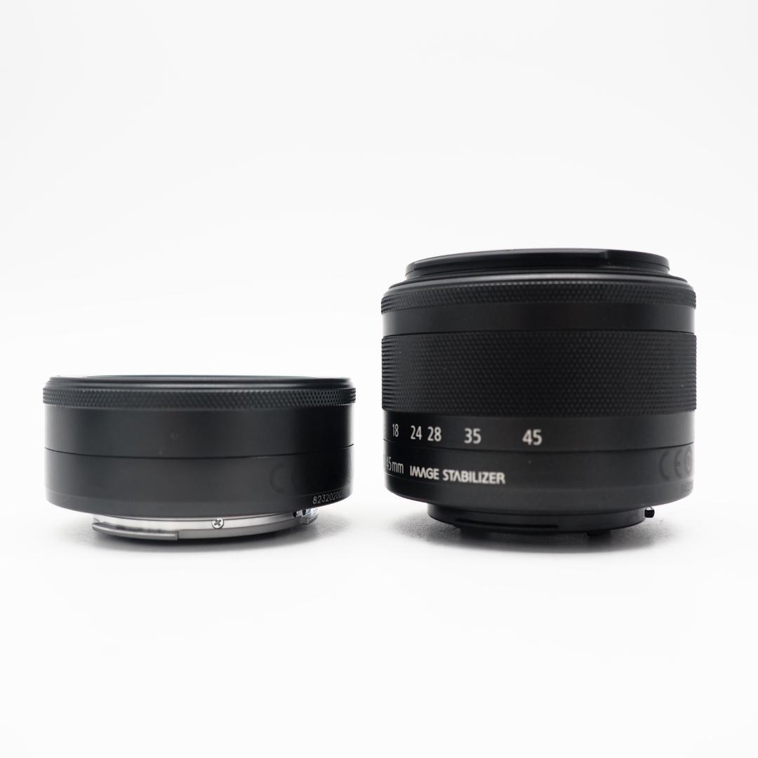 ショット数1000回未満✨ Canon Eos Kiss M ダブルレンズキット