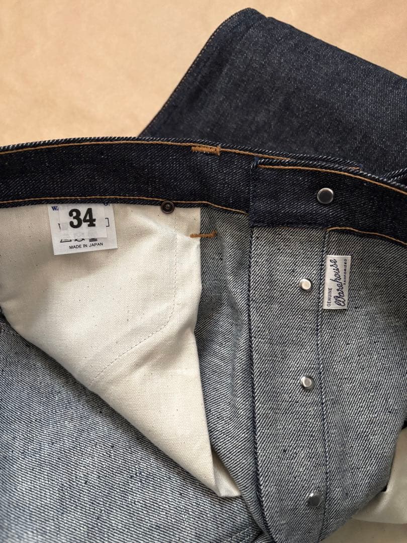 新品日本製ウエアハウスLot1008 1947 MW Pre-Rodeo W34