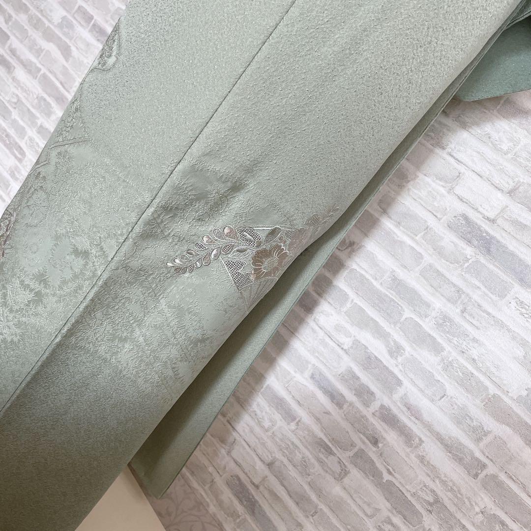 訪問着　フルセット　辻ヶ花　汕頭刺繍　扇子　気品ある雰囲気　雅やか　入学式　L4