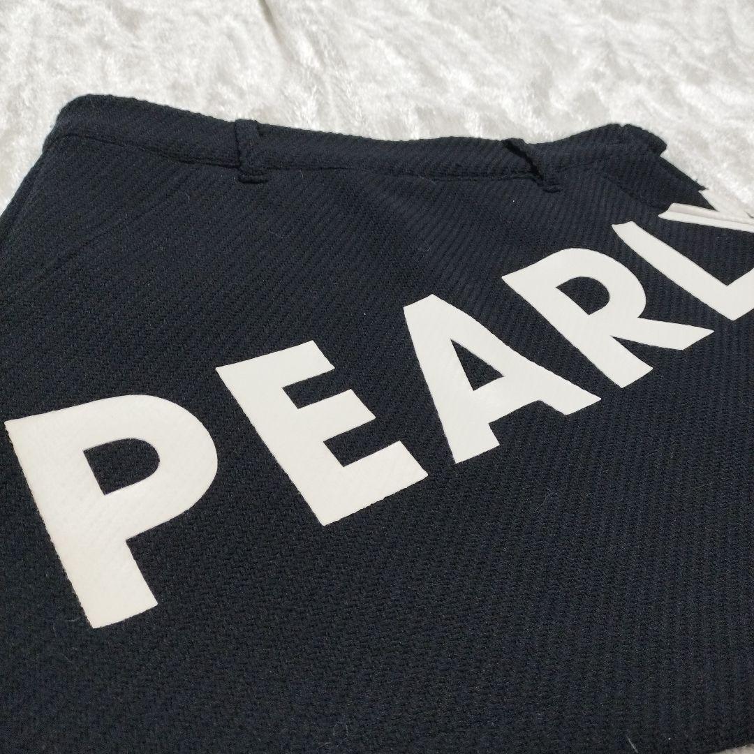 PEARLYGATES厚手のブラックスカートスリットデザイン1