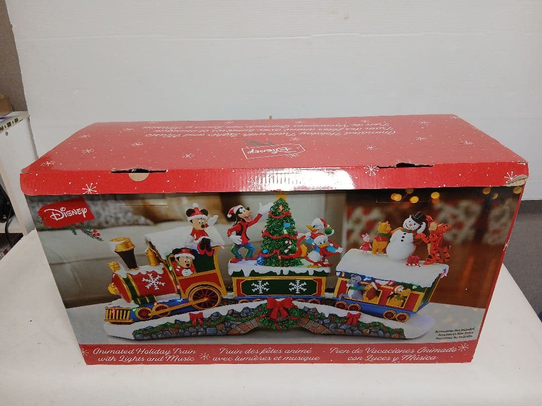 ディズニー　クリスマストレイン　サウンド付き、クリスマス飾り　照明LED
