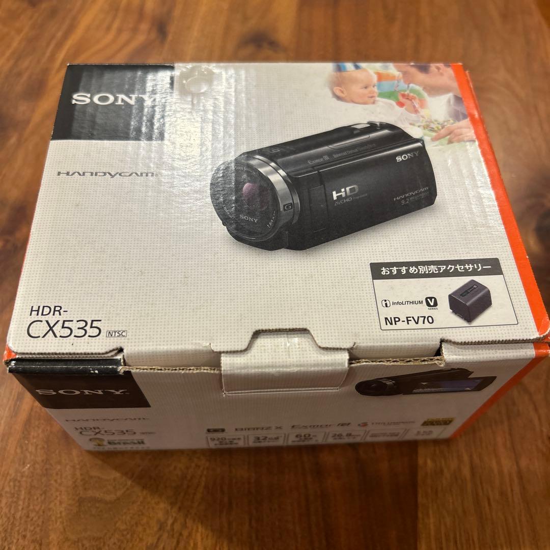 【訳あり】SONY HDR-CX535 ビデオカメラ ボルドーブラウン