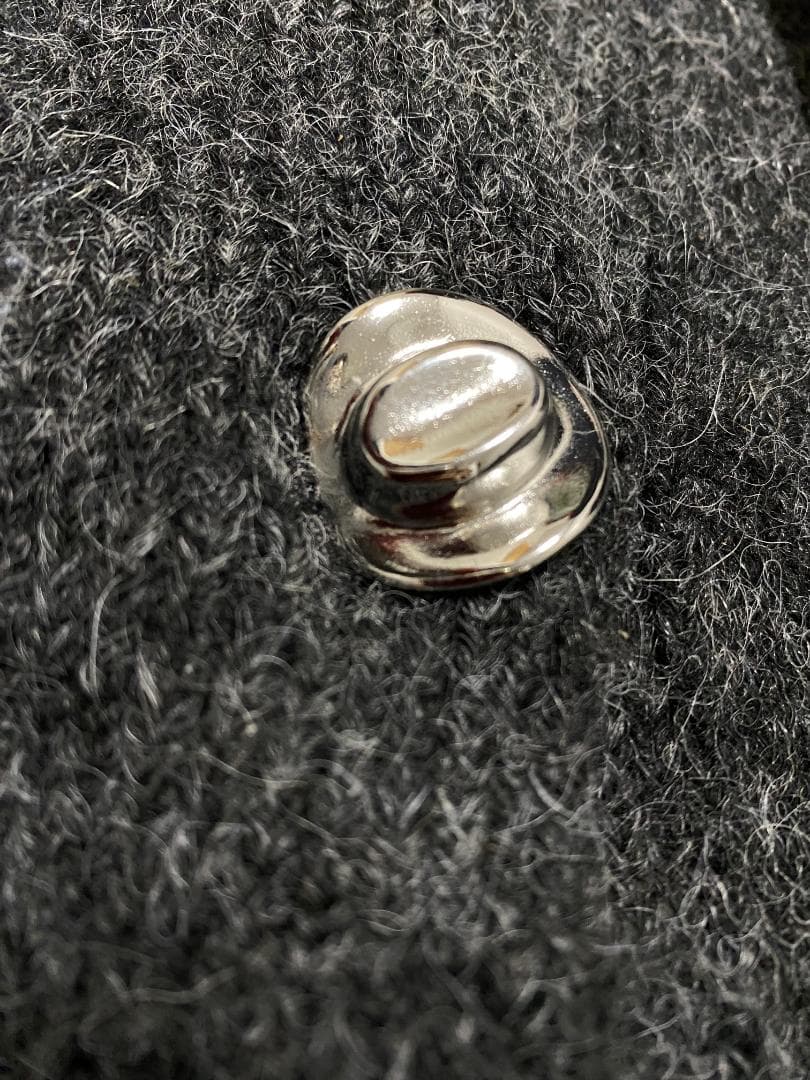 新品 【ZARA 】　ジャカードニットボタンカーディガン M