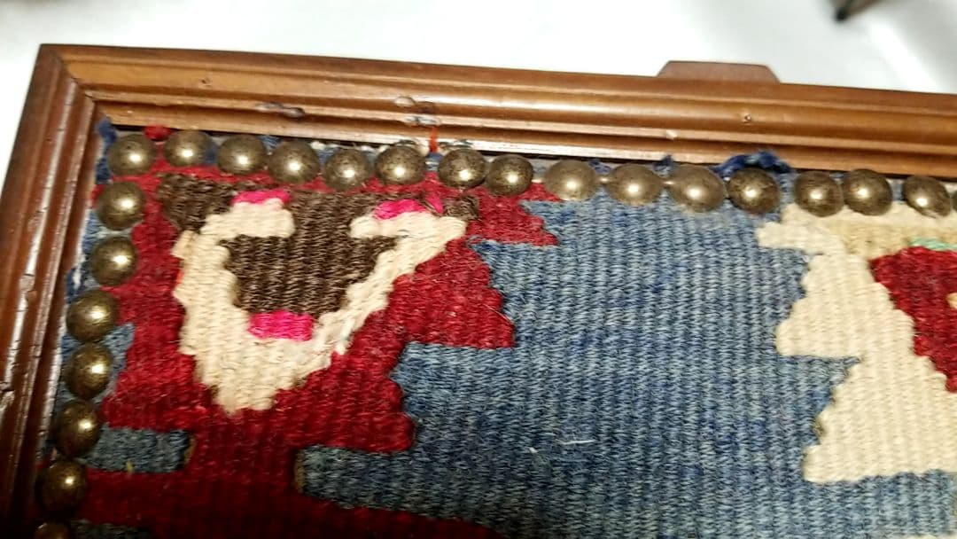 ヴィンテージ オールマイティーキリム 小物入れ 木箱 ディスプレイ