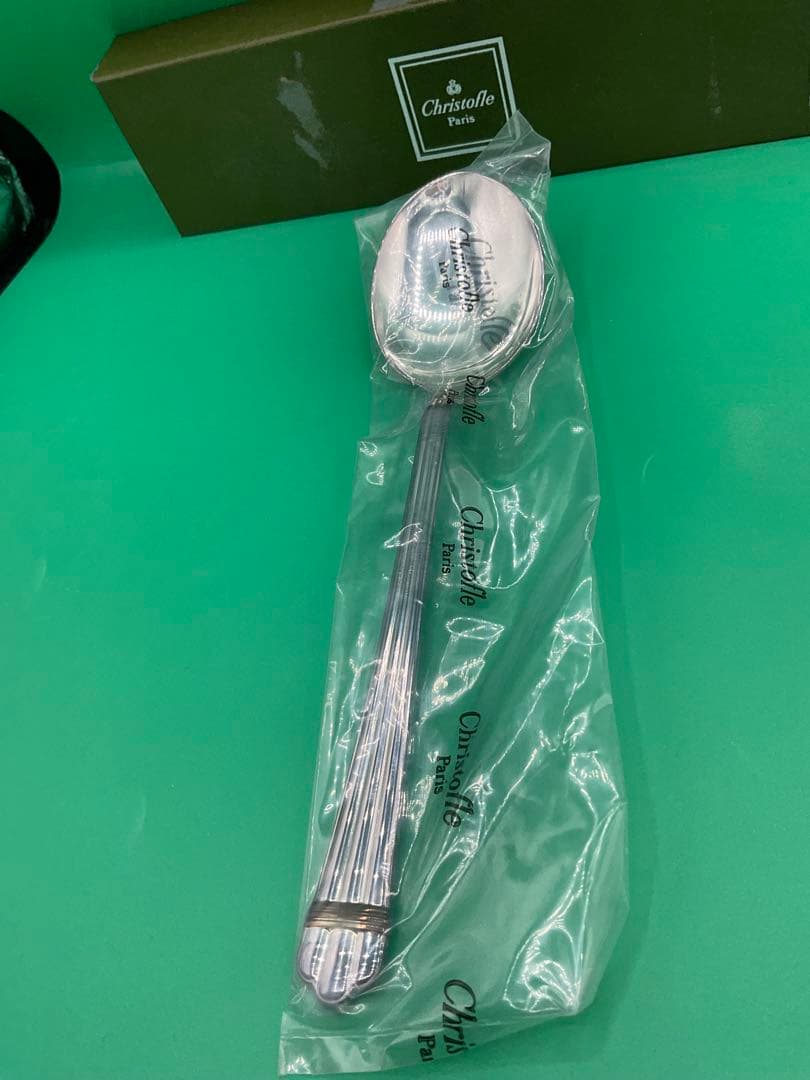 クリストフル アリア　ゴールド　スプーン　サラダサーバー　未開封