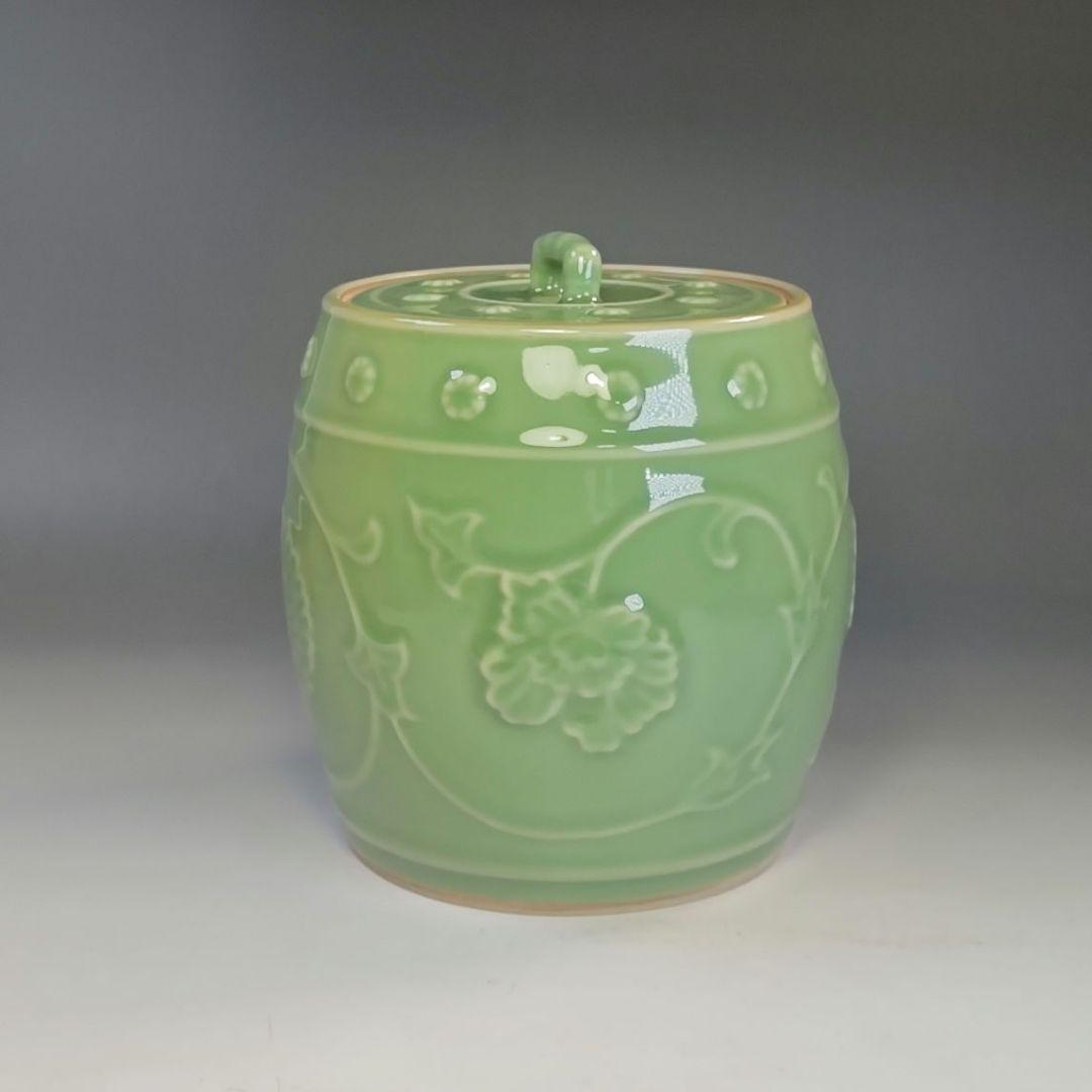 イ890 皆具『平安　手塚祥堂』『天竜寺唐草文　台子　皆具　共箱』茶道具