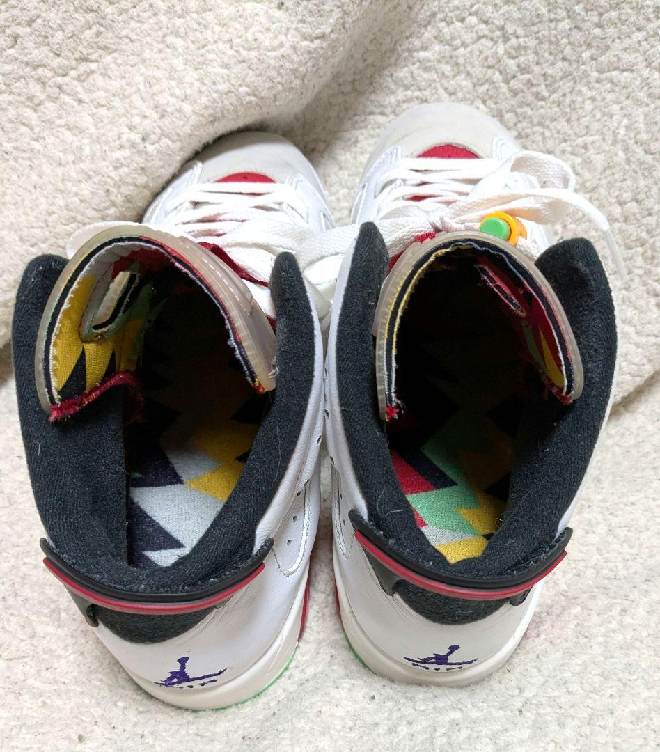 Air Jordan 6 ホワイト/レッド25cm
