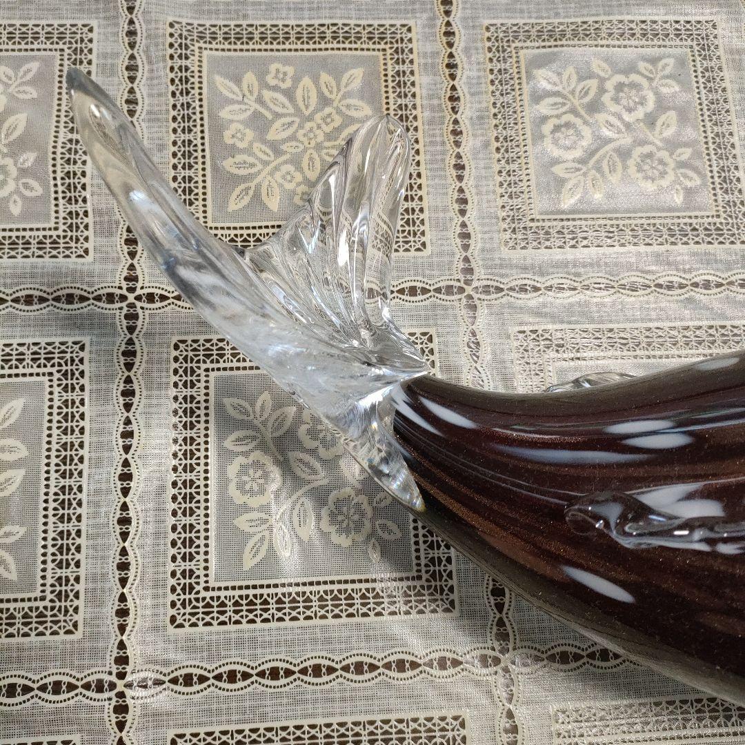 \"未使用\"　小樽北一硝子製『錦鯉』金箔